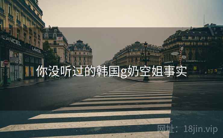 你没听过的韩国g奶空姐事实  第2张