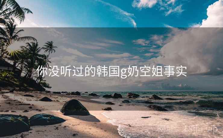你没听过的韩国g奶空姐事实