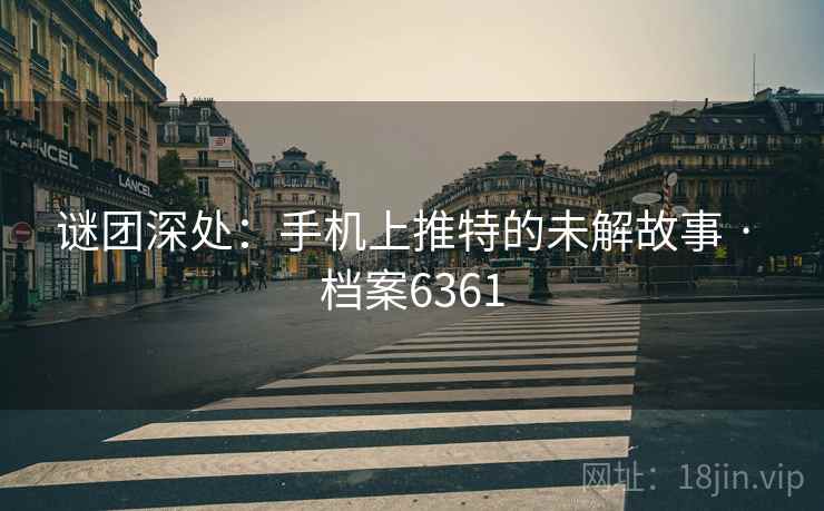 谜团深处:手机上推特的未解故事 · 档案6361