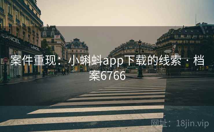 案件重现:小蝌蚪app下载的线索 · 档案6766