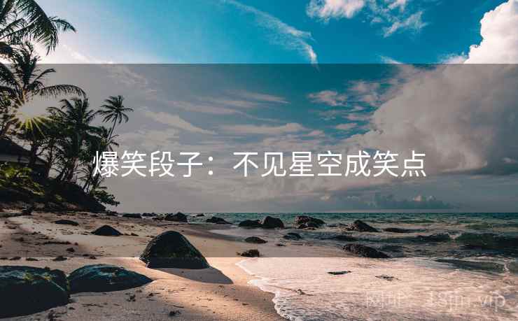 爆笑段子:不见星空成笑点